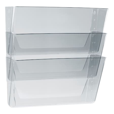 Storex Wall File, Clear, PK3 70229U06C